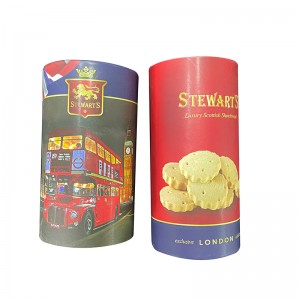 Li-Biodegradable Food Grade Tea Canister Paper Tube Round Cans bakeng sa Pakete ea Mokotla oa Tee