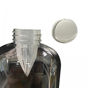 Bottiglia per bevande in PET di qualità alimentare, bottiglia di tè cù filtru