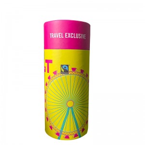 Biodegradable Food Grade Tea Canister Paper Tube Round Cans for Tea Bag Package