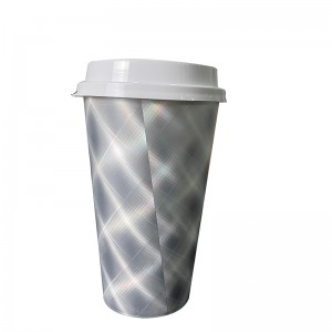 पारदर्शी ढक्कन र स्ट्र कप अनुकूलित दूध चिया कप