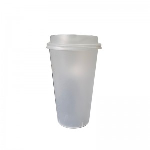 Transparent with lid customizable tea cup