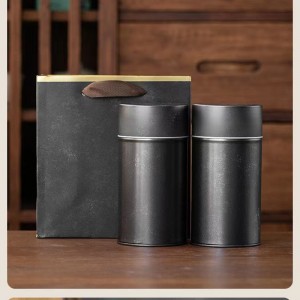 食品茶ギフト錫容器蓋付き紅茶とシュガーポット用の錫包装