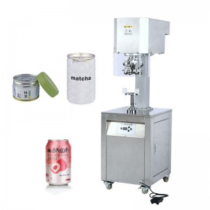 Automatic Fruit Can Capping Machine Sealer Tea Tin Can Sealing Machine model:CS-100