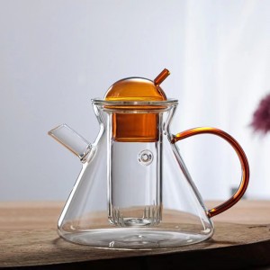 Pretty Glass Teapot Set For Gas Stove Small Coffee Teapot With Infuser