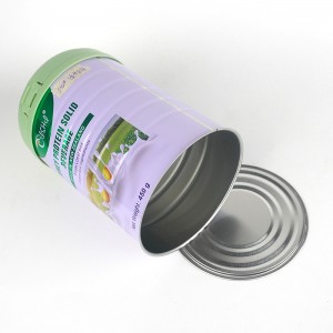 Custom Empty Metal Coffee Bean Food Milk Powder Tin Can With Lid
