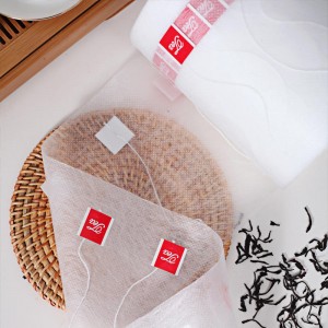 Wholesale Non Woven Heat Sealable Tea Bag filter paper roll with tag model：FTB-004