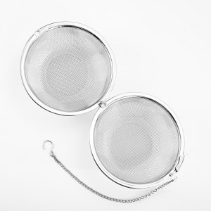 Bola de acero del filtro del té de Kung Fu del diseño de la cerradura de la categoría alimenticia del hogar