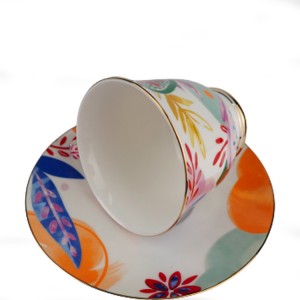 Porcelain Sublimation Fine Coffee Mugs Porcelain Cup Bone China Cup Set