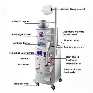 Automatinio maisto cukraus arbatos maišelio pakavimo mašinos modelis: JM180