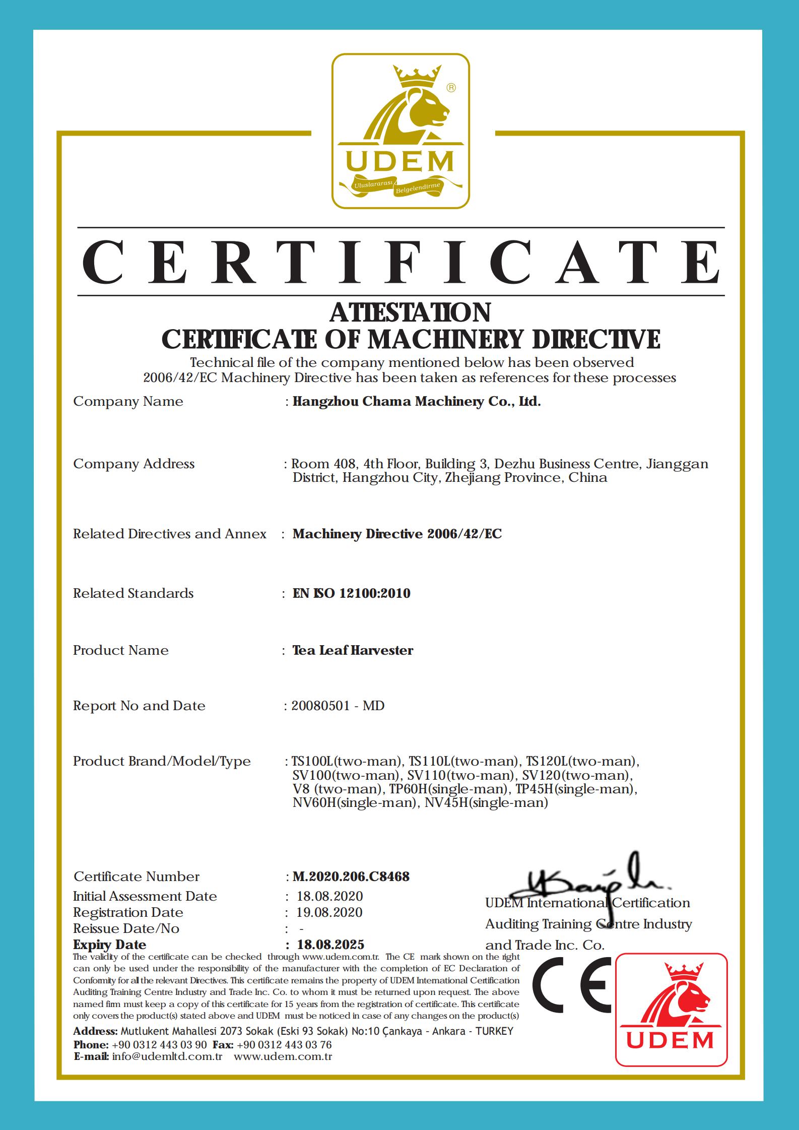 Kõik teekombainid ja teelõikusmasinad läbisid CE-sertifikaadi