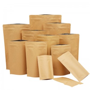 Ekologiški perdirbami pagal užsakymą atspausdinti kavos pupelių arbatos maišeliai Mylar Maišeliai maistui laikyti Užtrauktuko maišelis