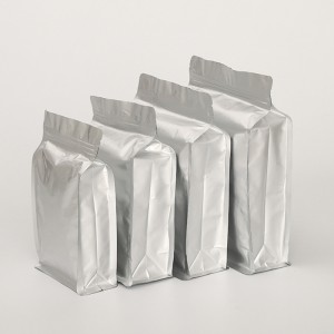 Stand Up Aluminum Zipper Bag ຊາກາເຟ ຖົງຫຸ້ມຫໍ່