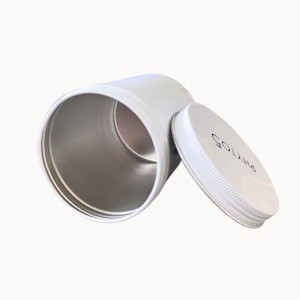 Printable Custom Logo Metal Tin Container Jar with Lid