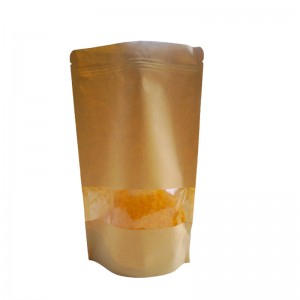 Պատվերով Stand Up Փոքր լամինացված թեյի սուրճի փաթեթավորում Kraft թղթե տոպրակներ կայծակաճարմանդ տոպրակ 1կգ սուրճի տոպրակ