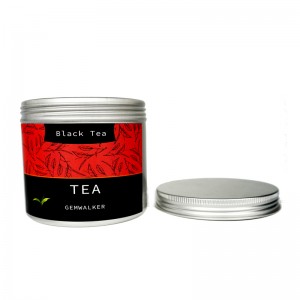 ငွေရောင် Plain type food grade aluminium can tea tin can Model :ARTC-04