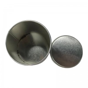 Sliver color Type Plain tea tin can Model :RTC-08