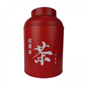 Червен цвят Обикновена консервна кутия за чай Модел: RTC-11