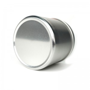 Silverfärg Vanlig typ av livsmedelsgodkänd teburk av aluminium. Modell: ARTC-04