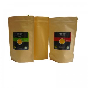 Sacs de Mylar imprimés faits sur commande recyclables écologiques de sachets de thé de café de haricot pour le sac de tirette de stockage de nourriture