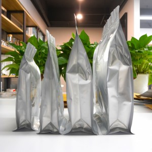 Samostojeća aluminijska vrećica s patentnim zatvaračem Vrećice za pakiranje čaja i kave