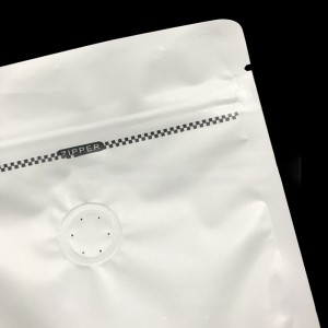 Pochette autoportante en aluminium imprimable à glissière givrée