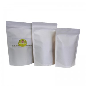 Zippered Flat Bottom Airtight Food Storage Bags Tea Packaging Bags