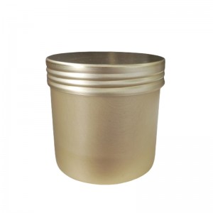 Warna emas kaleng aluminium food grade jenis polos Model: ARTC-03