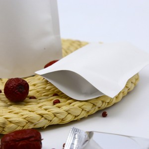 Vetoketjulliset tasapohjaiset ilmatiiviit elintarvikkeiden säilytyspussit Teepakkauspussit