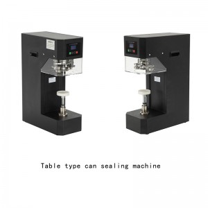 Màquina de segellat de llaunes tipus taula