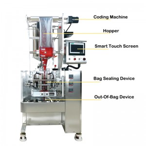 Machine à emballer multifonctionnelle de ketchup de pâte de sauce de sachet liquide de 30-60 paquets/min modèle : FSP-100