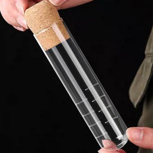 Creative environmentally friendly transparent Glass tube tea infuser