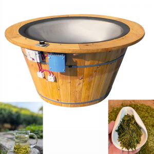 Hand-operated tea processing pot