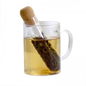 Creative environmentally friendly transparent Glass tube tea infuser
