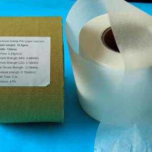 papel de filtro de saquinho de chá