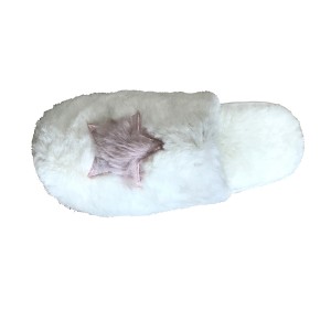 Cute Fluffy Ladies Slippers Faux Fur Shoes