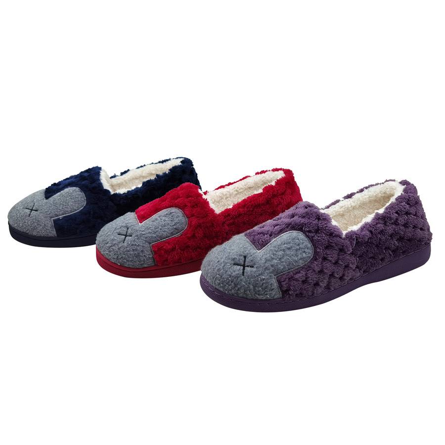 Dames Bunny Face Slippers Warm Casual Shoes