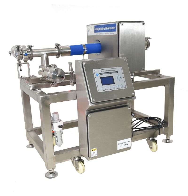 Detector de metais e sistema de inspeção por raios X na indústria de alimentos instantâneos de arroz congelado e carne