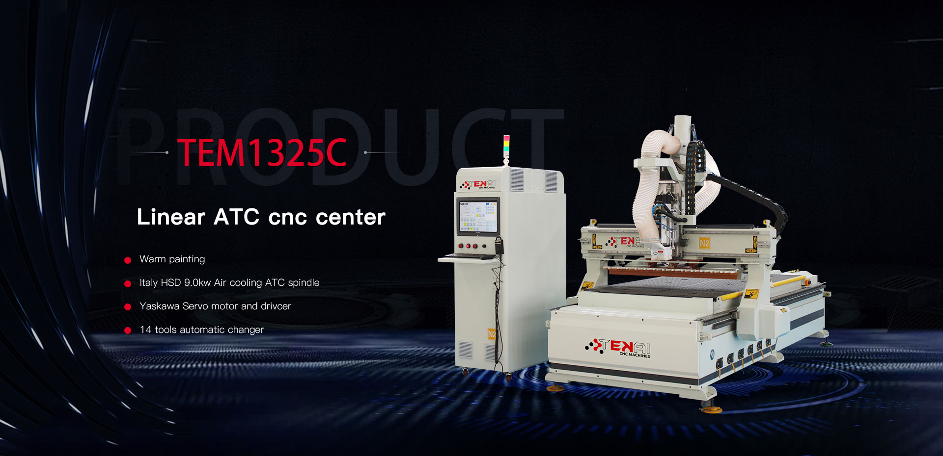 Inneal router CNC