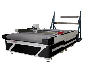 TEZ1625 Oscillating Knife Cutting Machine fabric leather corrugated board cutting machinery