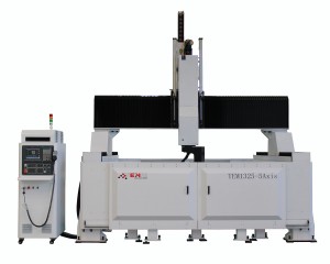TEM1325-5 axis cnc router machine 360 degree swing head mold making cnc machine with ATC system