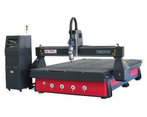 TEM2030 2000 x 3000 mm Werbe-CNC-Schneidfräsmaschine, automatisches Arbeiten für große Materialien
