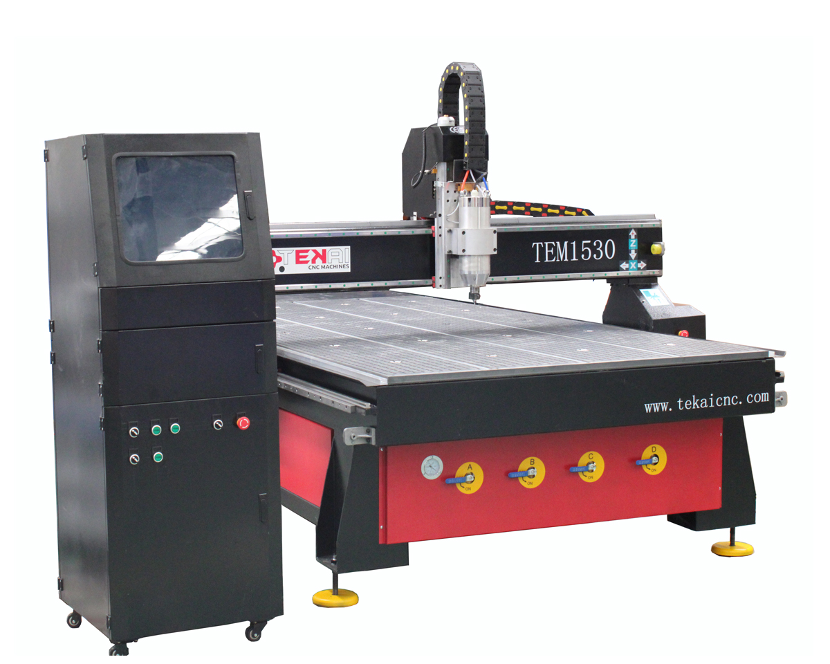 TEM1530 woodworking cnc machinery wood cnc router 1530 aluminum composite cutting cnc router na may vacuum system