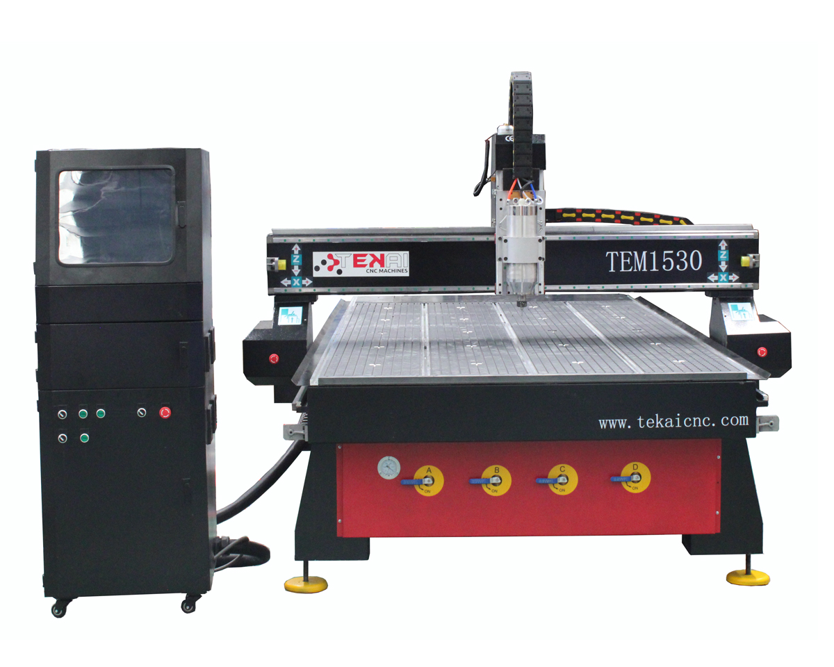 CNC stroji za obdelavo lesa TEM1530 CNC rezkalnik lesa 1530 CNC rezkalnik za rezanje aluminijastega kompozita z vakuumskim sistemom Predstavljena slika