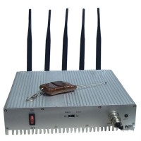 5 bandas estacionarias uso en interiores Control remoto 3G señal de teléfono móvil Jammer EST-505I