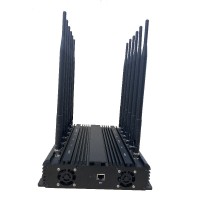 Stationary 12 Antennas Smart Software Control 4G 5G WiFi Mobile Phone Signal Jammer EST-804F12