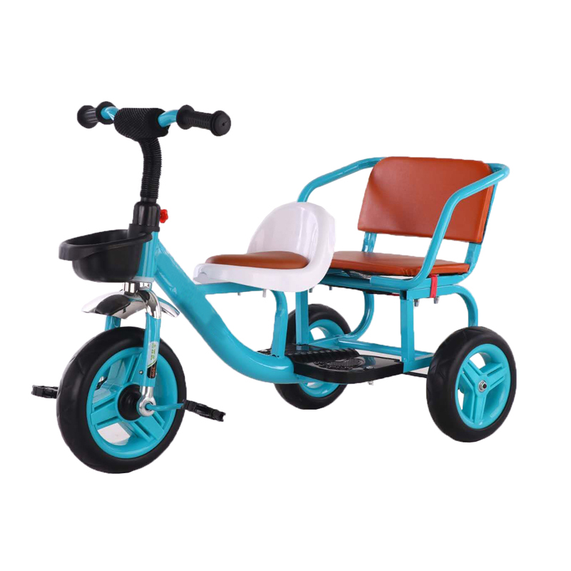 دراجة ثلاثية العجلات كبيرة للأطفال بمقعدين BXW018