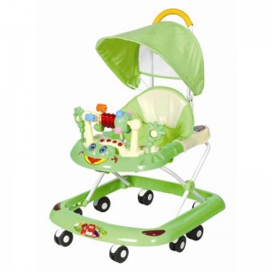 kids baby walker with push bar and canopy 588