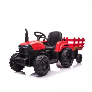 Rit op tractor met aanhanger kinderspeelgoedauto CJ000BT