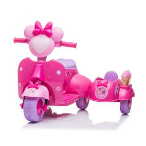Dondurma oyuncaqları ilə uşaq akkumulyatorlu motosiklet YJ5258