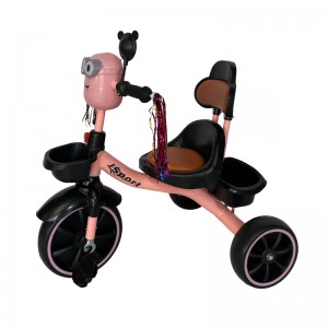 детский трехколесный велосипед с музыкой и светом BXW501